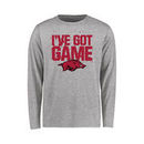 Arkansas Razorbacks Youth Got Game Long Sleeve T-Shirt - Ash