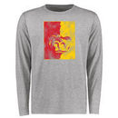 Pittsburg State Gorillas Big & Tall Classic Primary Long Sleeve T-Shirt - Ash