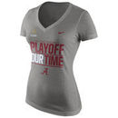 Alabama Crimson Tide Nike Women's 2016 College Football Playoff Bound Our Time Tri-Blend T-Shirt - Gray