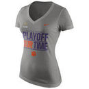 Clemson Tigers Nike Women's 2016 College Football Playoff Bound Our Time Tri-Blend T-Shirt - Gray