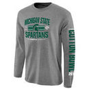 Michigan State Spartans College Football Playoff 2015 Cotton Bowl Bound 3rd Down Long Sleeve T-Shirt - Gray