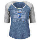 Kansas City Royals Majestic Women's Cooperstown All In for the Win T-Shirt - Royal