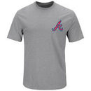 Atlanta Braves Majestic Not Without Struggle T-Shirt - Gray