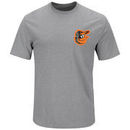 Baltimore Orioles Majestic Not Without Struggle T-Shirt - Gray