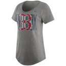 Boston Red Sox Nike Women's Tri-Blend Boyfriend 1.6 T-Shirt - Gray