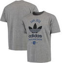 San Jose Earthquakes adidas Classic Label Tri-Blend T-Shirt - Gray