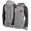 Baltimore Orioles Women's Timeless Lounge Fashion Pullover Hoodie - Gray