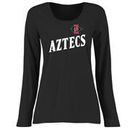 San Diego State Aztecs Women's Plus Sizes Dora Long Sleeve T-Shirt - Black