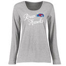 UMass Lowell River Hawks Women's Plus Sizes Dora Long Sleeve T-Shirt - Ash