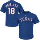 Mitch Moreland Texas Rangers Majestic Official Name & Number T-Shirt - Royal