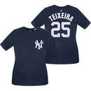 Mark Teixeira New York Yankees Majestic Women's Plus Size Name & Number T-Shirt - Navy