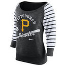 Pittsburgh Pirates Nike Women's Cooperstown Collection Gym Vintage Sweatshirt - Black