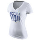 Kansas City Royals Nike Women's 2015 Women's World Series Champs Local Celebration Tri-Blend V-Neck T-Shirt - White