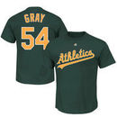 Sonny Gray Oakland Athletics Majestic Big & Tall Official Player T-Shirt - Green