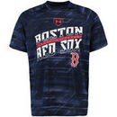 Boston Red Sox Under Armour Tech Novelty Launch Slanted T-Shirt Performance - Navy