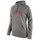 Alabama Crimson Tide Nike Women's College Football Playoff 2015 National Champions Performance Pullover Hoodie - Gray