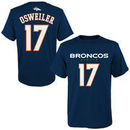 Brock Osweiler Denver Broncos Youth Mainliner Name & Number T-Shirt - Navy