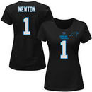 Cam Newton Carolina Panthers Majestic Women's Plus Size Fair Catch Name & Number T-Shirt - Black
