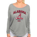 Alabama Crimson Tide Women's College Football Playoff 2015 National Champions Relaxed Long Sleeve T-Shirt - Gray