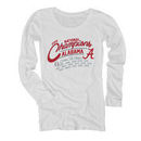 Alabama Crimson Tide Blue 84 Women's College Football Playoff 2015 National Champions Dyed Long Sleeve T-Shirt - White