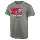 Alabama Crimson Tide College Football Playoff 2015 National Champions Wide Receiver T-Shirt - Gray