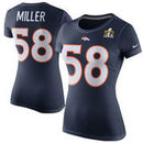 Von Miller Denver Broncos Nike Women's Super Bowl 50 Player Pride Name & Number T-Shirt - Navy