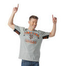 San Francisco Giants G-III Sports by Carl Banks Hands High Power Sweep Fashion T-Shirt - Gray