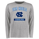 North Carolina Tar Heels Big & Tall Campus Icon Long Sleeve T-Shirt - Ash