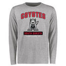 South Dakota Coyotes Big & Tall Campus Icon Long Sleeve T-Shirt - Ash