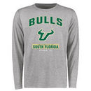 South Florida Bulls Big & Tall Campus Icon Long Sleeve T-Shirt - Ash