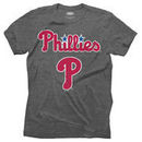 Philadelphia Phillies Majestic Threads Premium Granite Tri-Blend T-Shirt - Charcoal