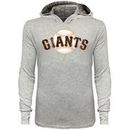San Francisco Giants Majestic Threads Pullover T-Shirt with Marble Hood - Gray