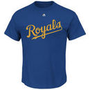 Kansas City Royals Majestic Gold Wordmark T-Shirt - Royal