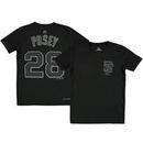 Buster Posey San Francisco Giants Majestic Youth Blackout Glow in the Dark Cool Base Player Name & Number T-Shirt - Black
