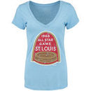 St. Louis Cardinals Women's Coop All-Star Tri-Blend T-Shirt - Light Blue