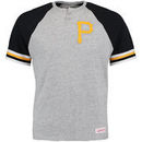 Pittsburgh Pirates Mitchell & Ness Visiting Team Henley T-Shirt - Gray