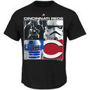 Cincinnati Reds Majestic Star Wars Cube Character T-Shirt - Black