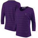 Colorado Rockies Cutter & Buck Women's Annex Stripe Dolman Long Sleeve T-Shirt - Purple
