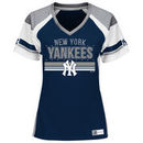 New York Yankees Majestic Women's Plus Size Her Glow Jersey T-Shirt - Navy/White