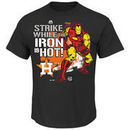 Houston Astros Majestic Marvel Iron Man T-Shirt - Black