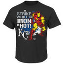 Kansas City Royals Majestic Marvel Iron Man T-Shirt - Black