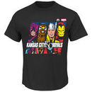 Kansas City Royals Majestic Marvel Marks of Hero T-Shirt - Black