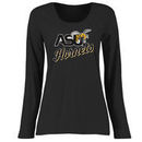 Alabama State Hornets Women's Plus Sizes Slant Script Long Sleeve T-Shirt - Black
