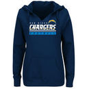 San Diego Chargers Majestic Women's Self-Determination Pullover Hoodie - Navy