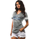 Andrew Luck Indianapolis Colts Majestic Women's Key Performance Name and Number Tri-Blend V-Neck T-Shirt - Gray