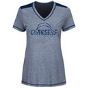 San Diego Chargers Majestic Women's Bright Lights V-Neck T-Shirt - Navy