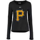 Pittsburgh Pirates Under Armour Women's Logo Long Sleeve Performance T-Shirt - Black