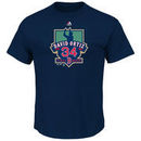 David Ortiz Boston Red Sox Majestic Retirement Logo T-Shirt - Navy