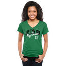 Dartmouth Big Green Women's Let's Go Tri-Blend V-Neck T-Shirt - Green