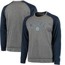 New York City FC adidas Standard Issue Raglan climawarm Ultimate Fleece Crew Sweatshirt - Heathered Gray
